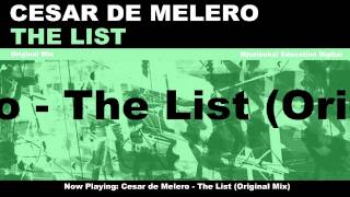 Cesar de Melero - The List (Original Mix)