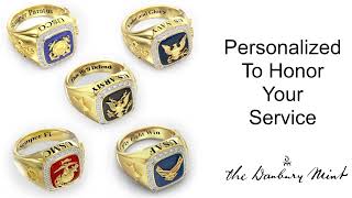 Men's Military Rings - Army, Navy, Marines, Air Force, Coast Guard