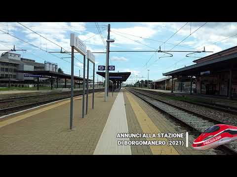 Annunci alla stazione di Borgomanero (2021)