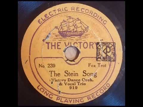 the stein song by the victory dance Orchestra and vocal trio (1931)