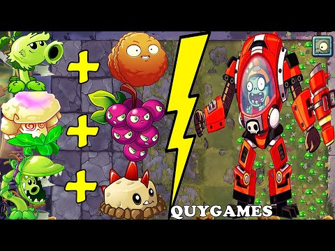 Best COMBO Plants Vs Z-Mech Zombies in Plants vs Zombies 2 Arena