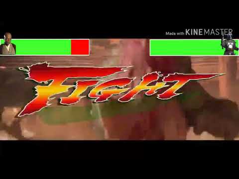 Mace Windu vs. Jango Fett with healthbars