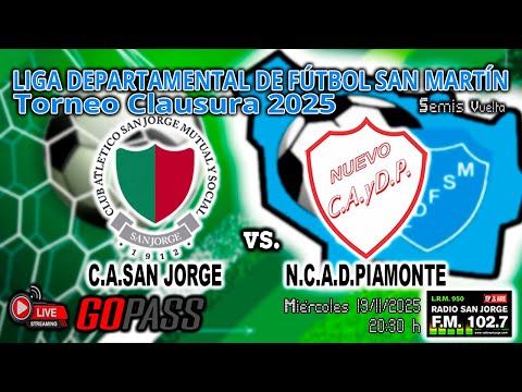 251119 LDFSM Torneo Clausura 2025 | C.A.San Jorge vs N.C.A.D.Piamonte