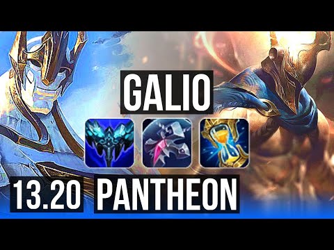 GALIO vs PANTHEON (MID) | Rank 2 Galio, 2/2/20 | EUW Challenger | 13.20