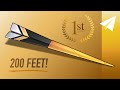 How To Make The WORLD CHAMPION Paper Airplane Flies Over 200 Feet BEST Easy Dart