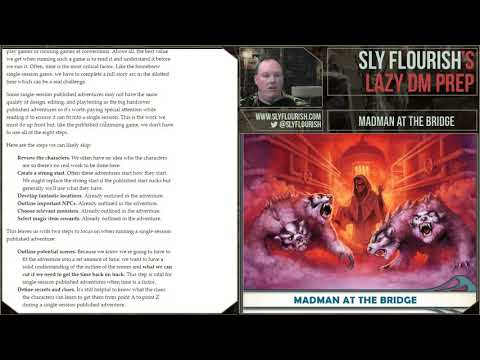 Lazy D&D Prep: Midgard Sagas, Madman at the Bridge