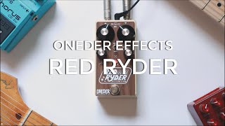 Video thumbnail for Oneder Effects Red Ryder Distortion | Versatile, Amp-Like Drive by Pedalboard of the Day