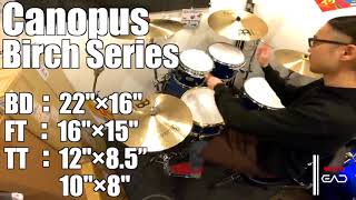 Video thumbnail for 【Ikebe channel】CANOPUS Birch Series【#DS渋谷試奏動画】 by Ikebe Channel｜池部楽器店