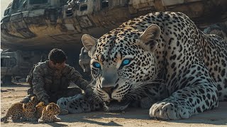 Human Saved a Starving Ferocious Alien Leopard Years Later She Brought Him Her Cute Cubs.