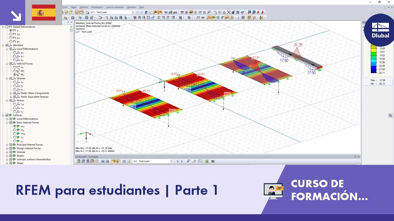 Cursos de formación en línea | RFEM para estudiantes | Parte 1