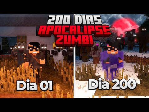 I SURVIVED 200 DAYS IN A ZOMBIE APOCALYPSE IN MINECRAFT HARDCORE - THE MOVIE