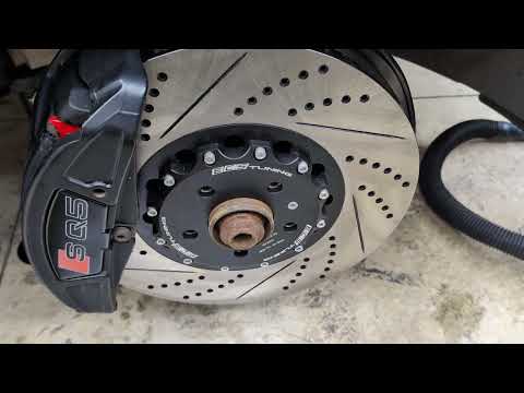 2016 Audi SQ5 on "ECS rotors and EBC Red Stuff pads"