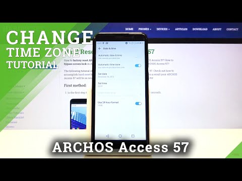 How to Manage Date & Time Settings in ARCHOS Access 57 - Set Up Date & Time