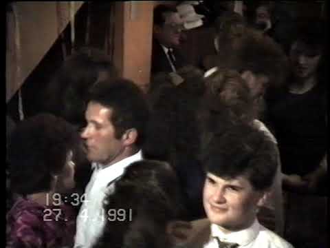 Dawne wesela - Kasia i Andrzej 1991 r. Zespół "Gawędy" z Ryczowa. Sala w Paszkówce