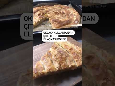 OKLAVA KULLANMADAN ÇITIR ÇITIR EL AÇMASI BÖREK 👌🏻#elaçmasıbörek #patateslibörek #börektarifleri