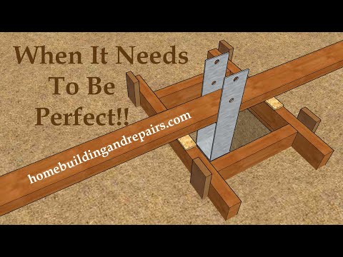 Use This Method To Make Your Deck Post Hardware As Straight As Possible - Construction Education
