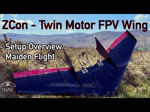 🚀🚀 Zcon Twin - Build Overview & Maiden - Awesome FPV Wing