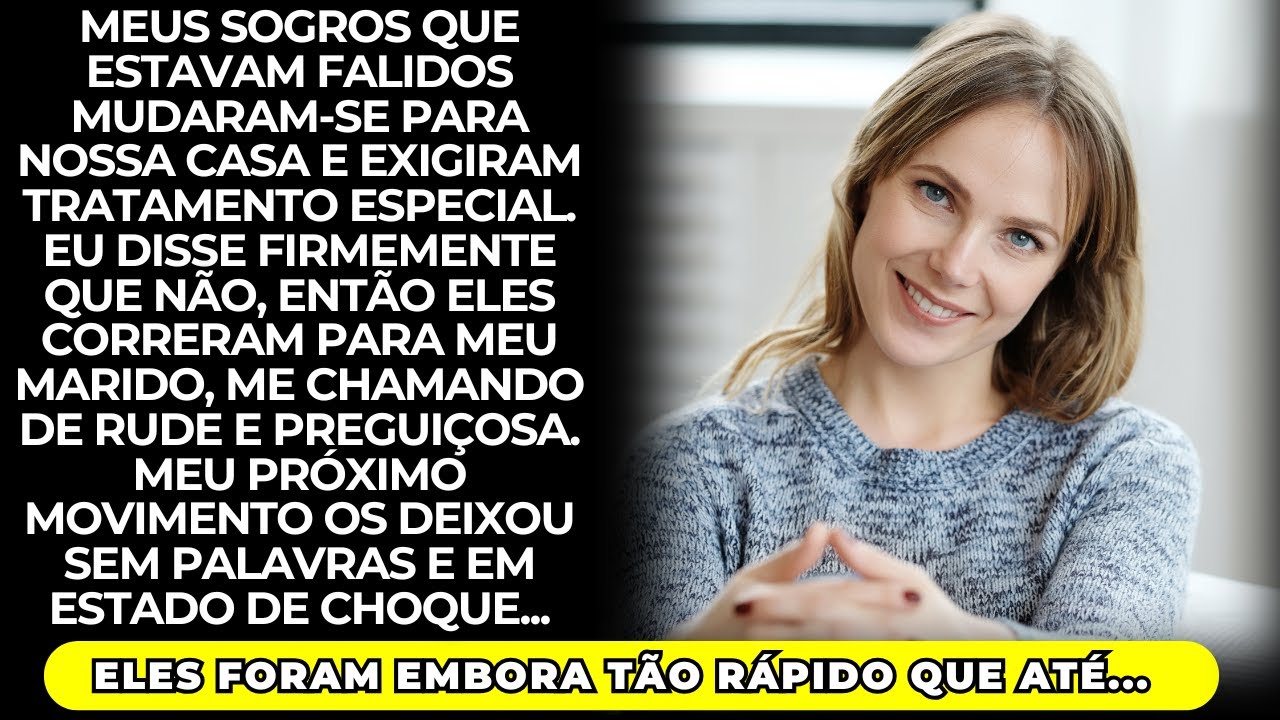 Meus sogros falidos se mudaram para nossa casa e exigiram regalias, mas eu disse 'não'...