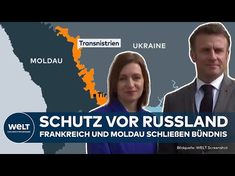 KRIEG IN UKRAINE: Furcht vor Russland! Frankreich und Moldau schließen Verteidigungsabkommen