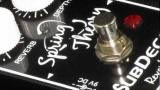 Video thumbnail for Subdecay Spring Theory - New spring reverb and room reverb effect pedal. by Subdecay