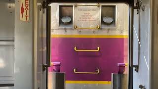 Riding Aboard The MBTA Commuter On the Framingham Worcester Line In a Bi-Level Coach