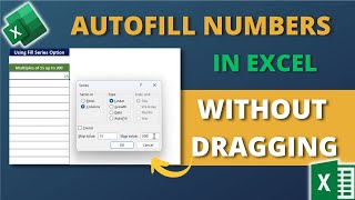 How to Autofill Numbers Without Dragging in Excel