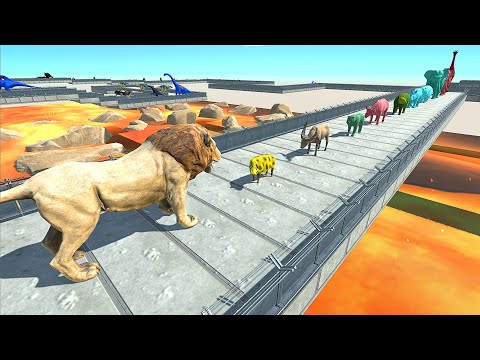 NEW UPDATE UNITS | LION LAVA DEATH RUN - Aanimal Revolt Battle Simulator