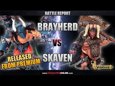 Age of Sigmar Battle Report Brayherd vs Skaven