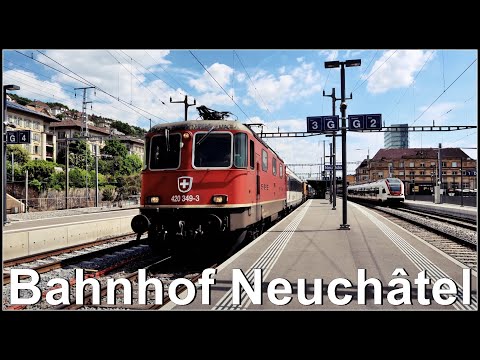 Beau train à la gare de Neuchâtel