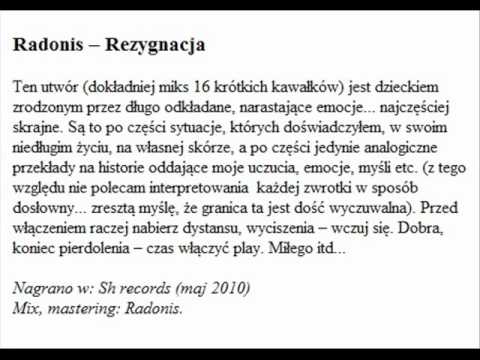 Radonis - Rezygnacja 14