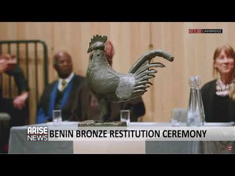 CAMBRIDGE UNIVERSITY RETURNS BENIN BRONZE COCKEREL TO NIGERIA AFTER 124 YEARS - ARISE NEWS COVERAGE