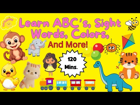 Learn ABC’s, Words, Colors,Numbers, Animals,Opposites,Phonics and More! #youresosmart #tittlekins