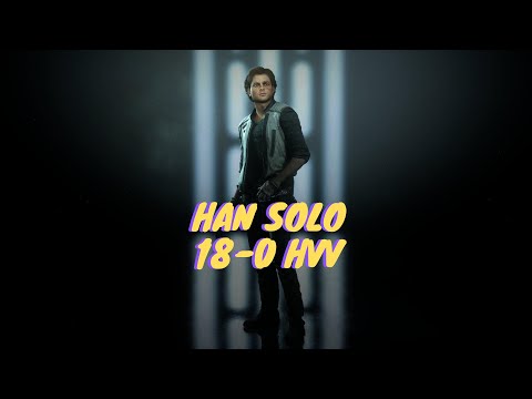 STAR WARS Battlefront 2 18-0 killstreak Han Solo gameplay HVV