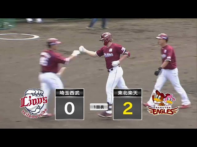 【ファーム】イーグルス・ディクソン 豪快な一発で先制2ランホームランを放つ!! 2021/6/20 L-E(ファーム)