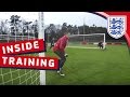 Group training drill with the England U21 Goalkeepers | Inside Training