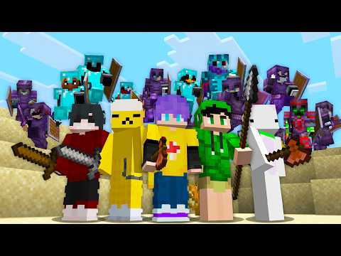 5 SPEEDRUNNERS vs INFINITE HUNTERS in Minecraft