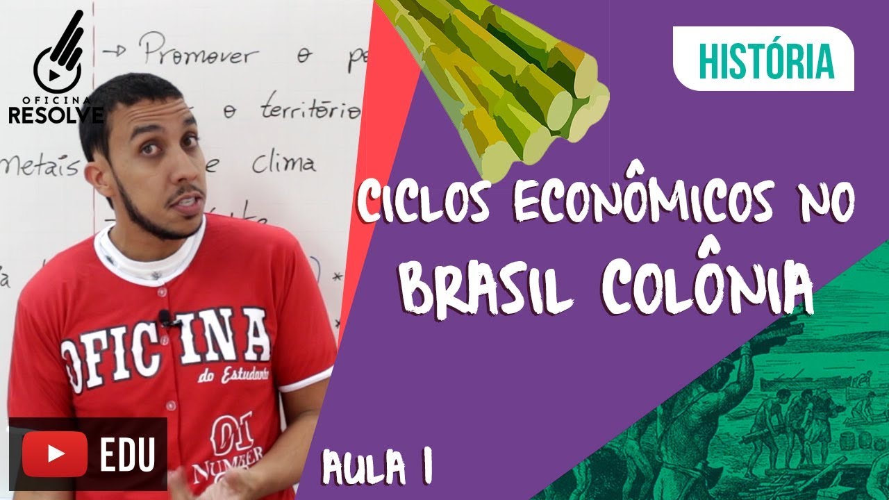 Brasil Colônia I - Os ciclos econômicos, ciclo do açúcar e ciclo do ouro.