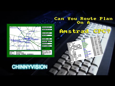 ChinnyVision - Ep 478 - Can You Route Plan On An Amstrad CPC? Routeplanner by Richard Fairhurst.