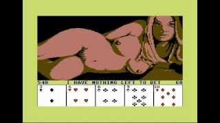 C64 Commodore 64 STRIP POKER Gameplay Classic 1984