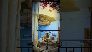 Mediterranean Balcony Coastal Ambience 4K