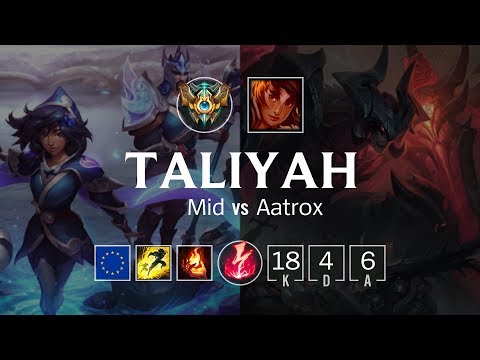 Taliyah Mid vs Aatrox - EUW Challenger Patch 8.23