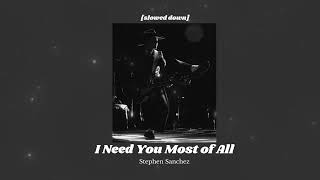 Download lagu I Need You Most of All - Stephen Sanchez (Slowed   Reverb) mp3