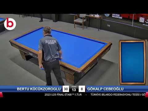 BERTU KÜCÜKZOROGLU  &  Bilardo Maçı - 2023 U25 FİNAL ETABI-1.TUR