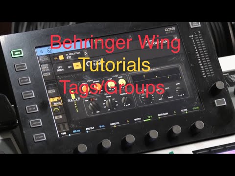 Behringer Wing How to setup Tags and Naming Channels