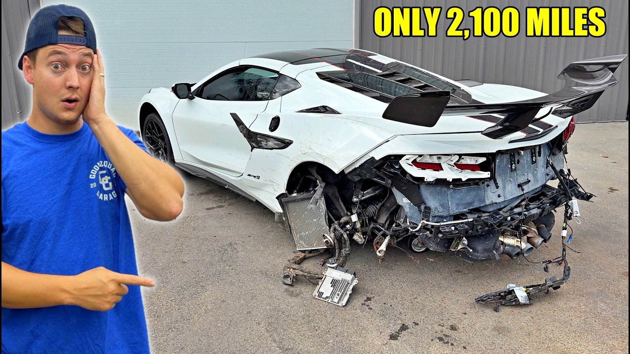 We Bought a DESTROYED C8 Corvette ZR1!