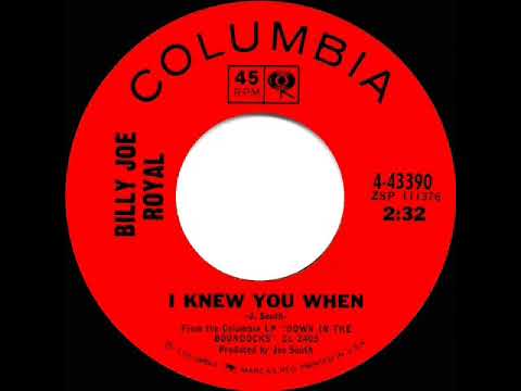 1965 HITS ARCHIVE: I Knew You When - Billy Joe Royal