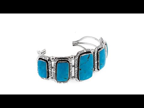 Chaco Canyon Southwest 5Stone Turquoise Sterling Silver ...