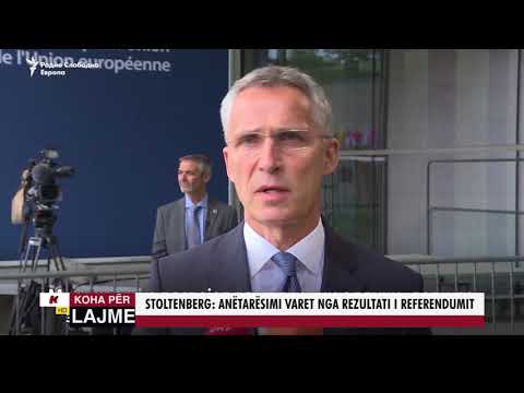 STOLTENBERG:  ANËTARËSIMI VARET NGA REZULTATI I REFERENDUMIT