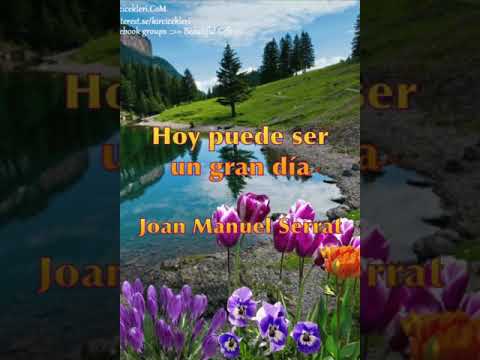 Canción Hoy puede ser un gran día, letra