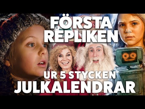 Första repliken i fem julkalendrar från SVT